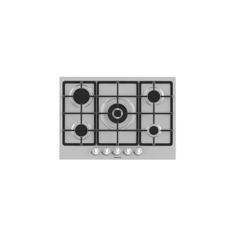 Table de cuisson Hisense GM773XF Acier inoxydable Encastrable Gaz 5 brûleurs - Bon état